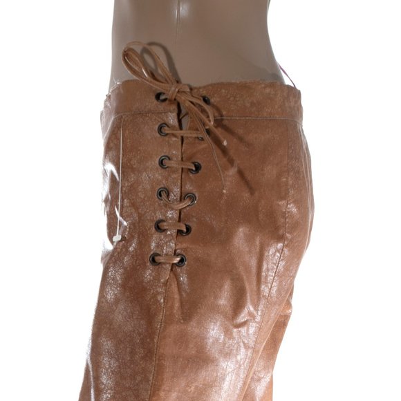 Emanuel Ungaro Fuchsia Leather pants - Size 6 - Picture 4 of 14